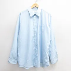 XL/古着 長袖 シャツ メンズ 00s 大きいサイズ 水色 25may29 中古 トップス