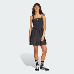 アディダスオリジナルス adidas Originals リボン プリーツ ミニ ドレス キャミソールドレス レディース ストリートファッション ドレス JW0115 WOMEN RIBBON PLEATED MINI DRESS BLACKのサムネイル