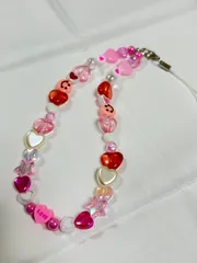 ビーズ ストラップ キーチェーン ハンドメイド 韓国
