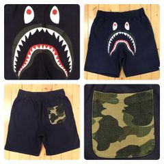希少Sサイズ】A BATHING APE エイプ シャーク ハーフパンツ - メルカリ