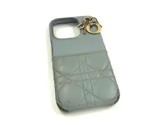 ChristianDior ディオール レディディオール カナージュ レザー iPhone 14Pro対応 アイフォンケース スマホケース DG8852