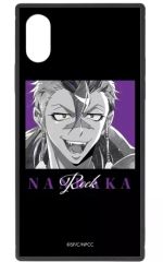 [중고]휴대 재킷·커버 락 Ani-Art BLACK LABEL 스퀘어 강화 유리 iPhone 케이스(대상 기종/iPhone 12 mini) [넘바카]