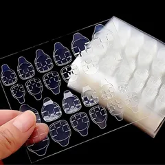 COLORBIRD ネイルチップ 接着剤 両面テープ グルー グミ 粘着グミ 粘着剤 強力 付け爪 ネイルアート ツケ爪(足30枚)