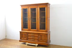 ★事前問合せ必須★ 横浜クラシック家具 キャビネット 中古 美品 ダニエル daniel 希少モデル 気品 風格 食器棚 収納棚 戸棚 カップボード 飾り棚 リペア+発送まで3週間前後 R-062026