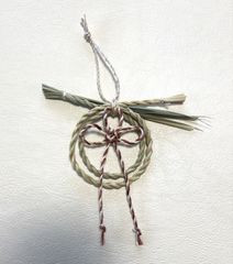 moma様リクエスト商品 真菰【叶い結び飾り】一重　七組 伝統工芸士 誠山作 7号 紺糸縅兜 無双結び 金小札 陽凪(ひなぎ