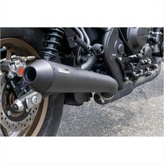 ラインハートHP45XL スリップオンマフラー ブラック/ブロンズエンド