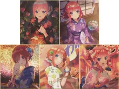 【中古】紙製品 全5種セット 色紙 「一番くじONLINE 五等分の花嫁∬ ～『ねぇ、一緒にお祭りに行かない?』～」 M賞