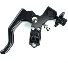 バイク用 ショート クラッチ レバー ハンドル 22mm 4mini モンキー ダックス SR エストレヤ レーサーレプリカ ネイキッド オフロード 等 汎用品 KRB308 ブラック