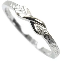 ハワイアンジュエリー リング レディース メンズ プルメリア スクロール 記念日 誕生日 プレゼント ギフト サージカルステンレス スチールシルバー grs8609s