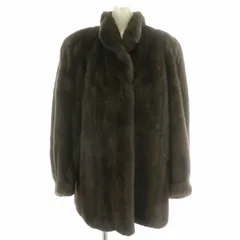 1-44【美品】Malvoisie マルヴォワジー　毛皮ファーコート　グレー 1-44【美品】Malvoisie マルヴォワジー毛皮ファーコートグレー