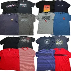 古着卸 まとめ売り ブランドMIX 半袖Tシャツ 16枚セット (メンズ XL /2XL ) ディッキーズ ノーティカ リー リーバイス 中古 古着 NB9480