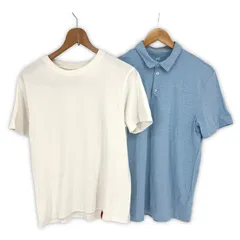 Dickies 半袖Tシャツ 2枚セット M ディッキーズ H&M エイチアンドエム カットソー ボタン付き 襟付きシャツ 白T メンズ 古着