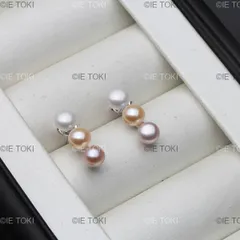 女性のための本物の925スターリングシルバーパールイヤリング 上質なジュエリー 天然真珠のイヤリング 卸売り 2024