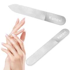 【新着商品】爪やすり 爪磨き ガラス製 ピカピカ 最新ナノ技術が生んだ全く新しい ネイルケア ネイルシャイナ― 【2024年改良版】Kanavi つめみがき つめ や すり 人気 ランキング ツメ磨き 介護 子供 つめ お手入れ (2個セット-爪やすり)