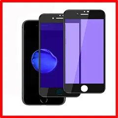 【セール中】 iPhone8Plus/7Plus_ブルーライトカット-2枚入 【ブルーライトカット】iPhone8Plus ガラスフィルム iPhone7Plu