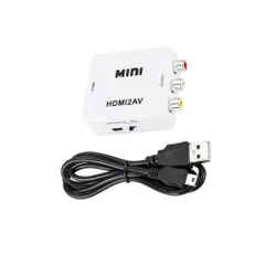 アナログ 3色端子 hdmi コンポジット HDMI入力をコンポジット出力へ変換 （赤、白、黄） （PS1、PS2、PSP、SFC、Wii、N64） Box、古いDVDレコーダー、カセットデッキ 1080P/720P切り替え HDMI ホワイト to to A