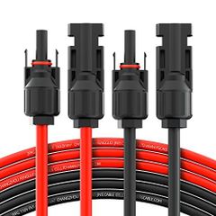 5m BougeRV ソーラーケーブル延長用ケーブル 12AWG 5m 両端加工 MC4型コネクター付 日本標準