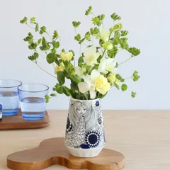 Old Arabia アラビア Marble Luster vase 花瓶