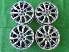 人気提案長野発！バリ山美品！BS BALMINUM 15×6J5穴114.3+45ハブ約73mm 195/65R15 91H 2017.18年製　ダンロップENASAVE EC204夏タイヤ付き4本 ラジアルタイヤ