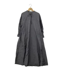 アデュートリステス リネン100% ロング シャツワンピース 美品 グレージュ アデュートリステス リネン100% ロング シャツワンピース 美品