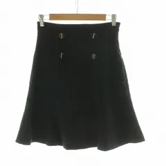 リリーブラウン Lily Brown 22SS フレアスカショーパン ハーフパンツ スカート キュロット ミニ 1 M 黒 ブラック /NQ ■OF