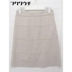 ◇ ◎ ●美品● ELLE エル タグ付き 膝丈 台形 スカート サイズ38 ベージュ レディース  【中古】 【1107130002542】のサムネイル