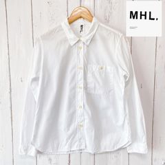 MHL. エムエイチエル　マーガレットハウエル　MARGARET HOWELL 白　ホワイト　シャツ　サイズⅡ