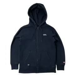 VANS(ヴァンズ) 裏起毛 フード付き ジップアップパーカー 黒 S