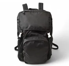 PRADA デイパック リュック V135 ナイロン 黒 シルバー金具 9234 プラダ 黒 ユニセックス ナイロン リュック・デイパック V135