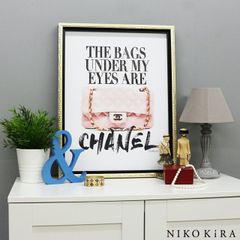 アートパネル アートポスター ブランド シャネル CHANEL オマージュアート モダン 玄関 トイレ キャンバス モノクロ アート 高級 アート ピンクバッグクオート M a2 フレーム付き ブランド かわいい 開運 運気が上がる絵