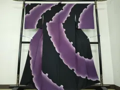 平和屋着物●絞り染色作家　藤井浩　アトリエフジコー　訪問着　雪輪　花唐草地紋　暈し染め　正絹　逸品　DAAS3807ps 平和屋着物○絞り染色作家 藤井浩 アトリエフジコー 訪問着 雪輪 花