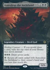 【中古】マジックザギャザリング 373[R]：【AFR】【FOIL】【拡張アート版】Asmodeus the Archfiend/アーチフィーンド、アスモデウス