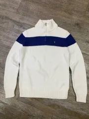 ポロラルフローレン ハーフジップアップ ニット アイボリー