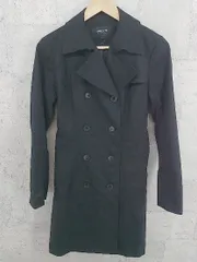 ◇ COMME CA ISM コムサイズム 長袖 トレンチ コート M ブラック * 1002800177547 【中古】 【1002800177547】