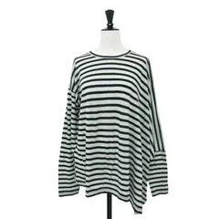 【新品同様】JUNYA WATANABE COMME des GARCONS ジュンヤワタナベ コムデギャルソン Tシャツ キナリ ブラック サイズ:S / 24秋冬 ウール 天竺 ボーダー ロングスリーブ Tシャツ / トップス カットソー【レディース】のサムネイル