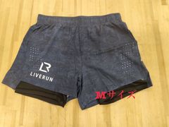 ライブランポケットハーフパンツ(ダークグレー)🩳インナータイツ付Mサイズ