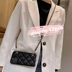 【ショルダー♪】韓国　iPhoneケース　iPhone12pro   キルティング