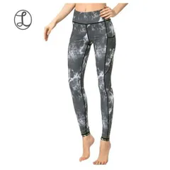 レギンス　デザインレギンス　ポケット付 スプラッシュブラック　 ヨガウェア 水着 スポーツウェア　レディース　ランニング　ヨガ　ウォーキング　ダンス　フィツトネス　ジム　伸縮性　吸汗　速乾　送料無料　レギンスラボ