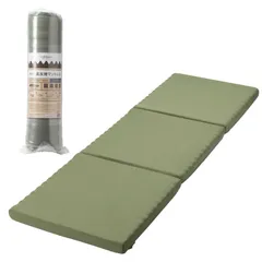 nishikawa 【 西川 】 ごろ寝 マットレス 60X180X6cm 側地洗える 波型構造 体圧分散 お家時間 三つ折り 収納 便利 ごろ寝 お昼寝 ソファ アウトドア 車中泊 来客用 グリーン HC90009512G