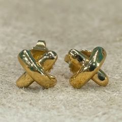 Tiffany&Co.ティファニー750クロスステッチ ピアス