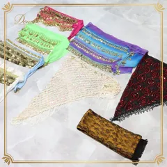 ベリーダンス 衣装 ヒップスカーフ 小物 まとめ売り 全8点 セット ピンク 黄緑 水色 白 紫 黒 赤 オレンジ ゴールド コイン ラメ 装飾 ヒップスカーフセット ベリーダンスアクセサリー イベント衣装 おしゃれ カラフル コイン付き ラメ装飾 アラビア風