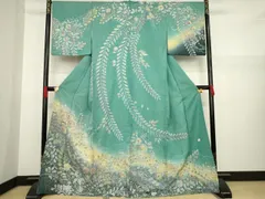 平和屋着物●訪問着　作家物　辻が花　絞り　暈し染め　金彩　正絹　逸品　AAAZ8110ck