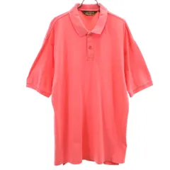 Eddie Bauer エディーバウアー 90s オールド 黒タグ 半袖 ポロシャツ M ピンク メンズ 古着