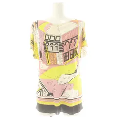 エミリオプッチ EMILIO PUCCI トップス ブラウス フレンチスリーブ 総柄 38 マルチカラー /AT ■OSのサムネイル
