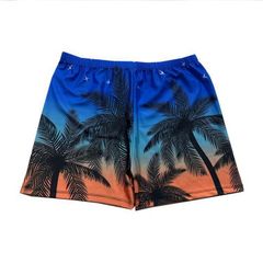 水着 メンズ サーフパンツ インナー付き おしゃれ 水陸両用 ボードショーツ 海パン トランクス 夏 薄手 ウエストゴム 裏地付き ボタニカル プール 海水浴 旅行 リゾート スポーツ マリン サーフィン yongy14