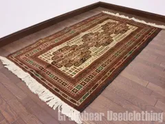 ⚫︎Picture Rug⚫︎202×109cm　アフガンラグ　ヴィンテージ ⚫︎Picture Rug⚫︎202×109cm アフガンラグ ヴィンテージ - メルカリ