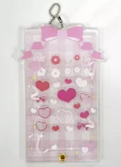 【新品】キーホルダー 2.ピンク アクリルフレーム(リボン) 推し活グッズ