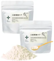 【在庫処分】犬猫用 口腔環境 デンタルケア オーラルケア ORGANICS サプリメント 30ｇ×2 まとめ買いお得セット「全成分表示 ANIMAL 人間規格」 スプーン付属 パウダー状だから吸収しやすい 与えやすい THE ペット サプリ 日本製