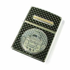 Zippo ジッポーライター チョロＱ コインメタル カーボン張り シルバー 銀 2009年製