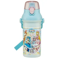 【在庫セール】480ml 子供用 プリキュア 抗菌 ひろがるスカイ プラスチック製 水筒 日本製 スケーター(Skater) PSB5SANAG-A